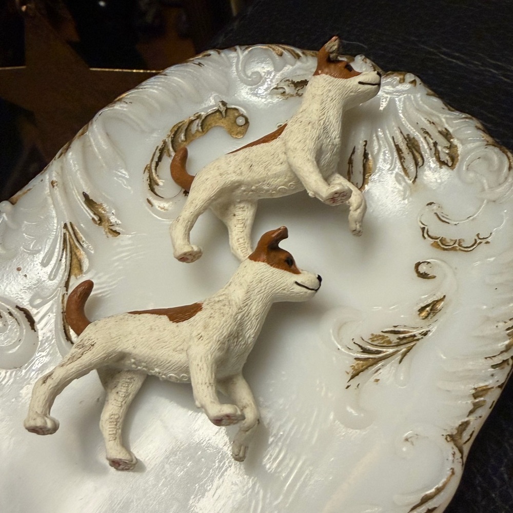 Vintage pair schleich dog figurines - Picture 3 of 4